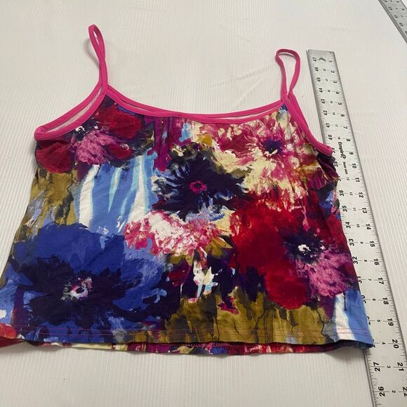 Joseph Ribkoff 2 Piece Multi Print Floral Cami Jacket Tank Top Set Size 16 - Picture 8 of 8